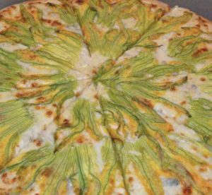 pizza ai fiori di zucca